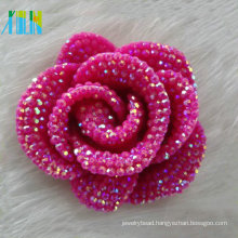 wedding decoration rose red cabochon petal resin stone flower shape